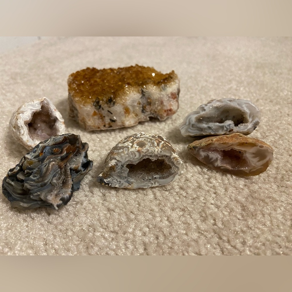 Natural Geode and Agate Stone Collection
